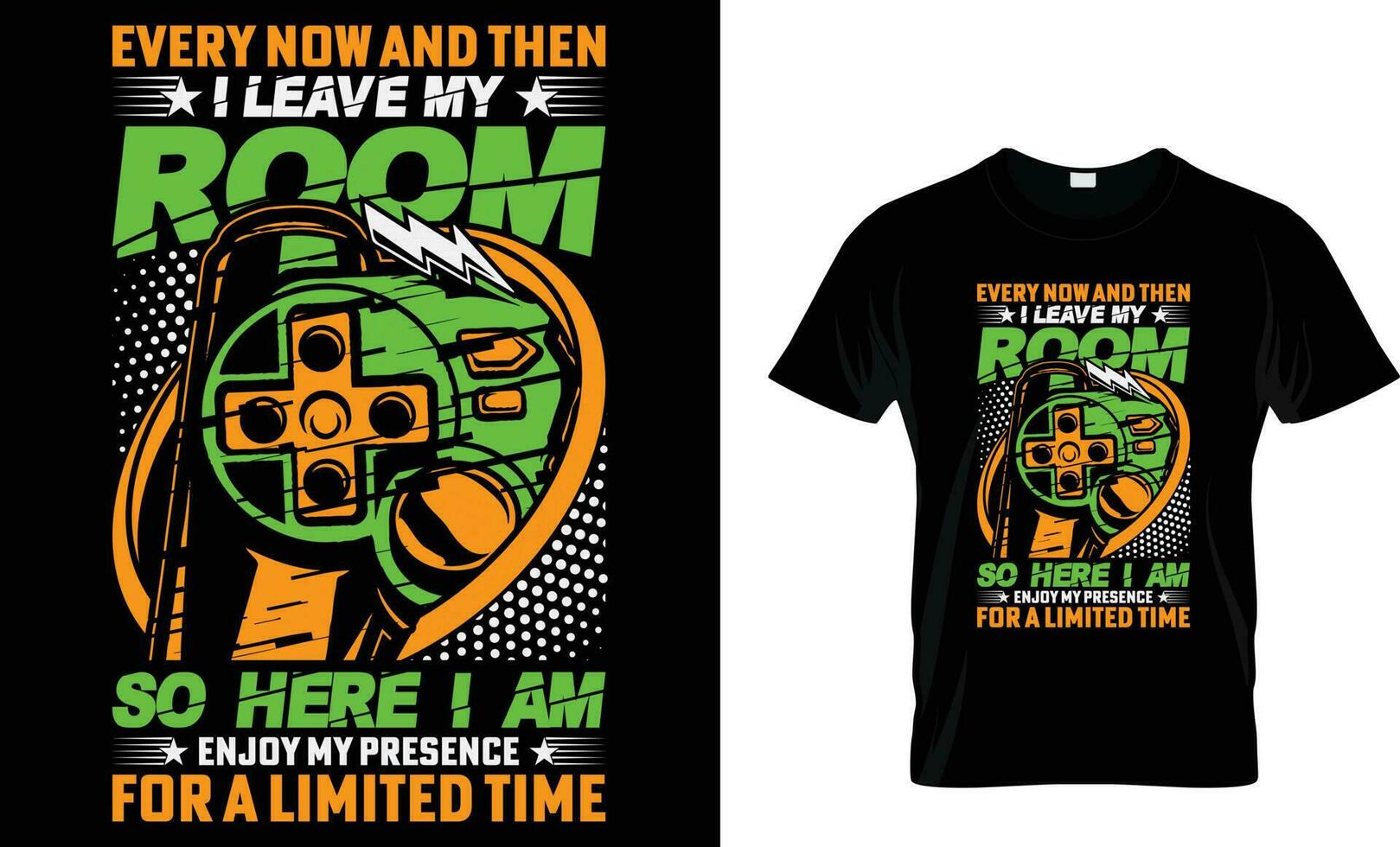gaming -shirt design, vector
