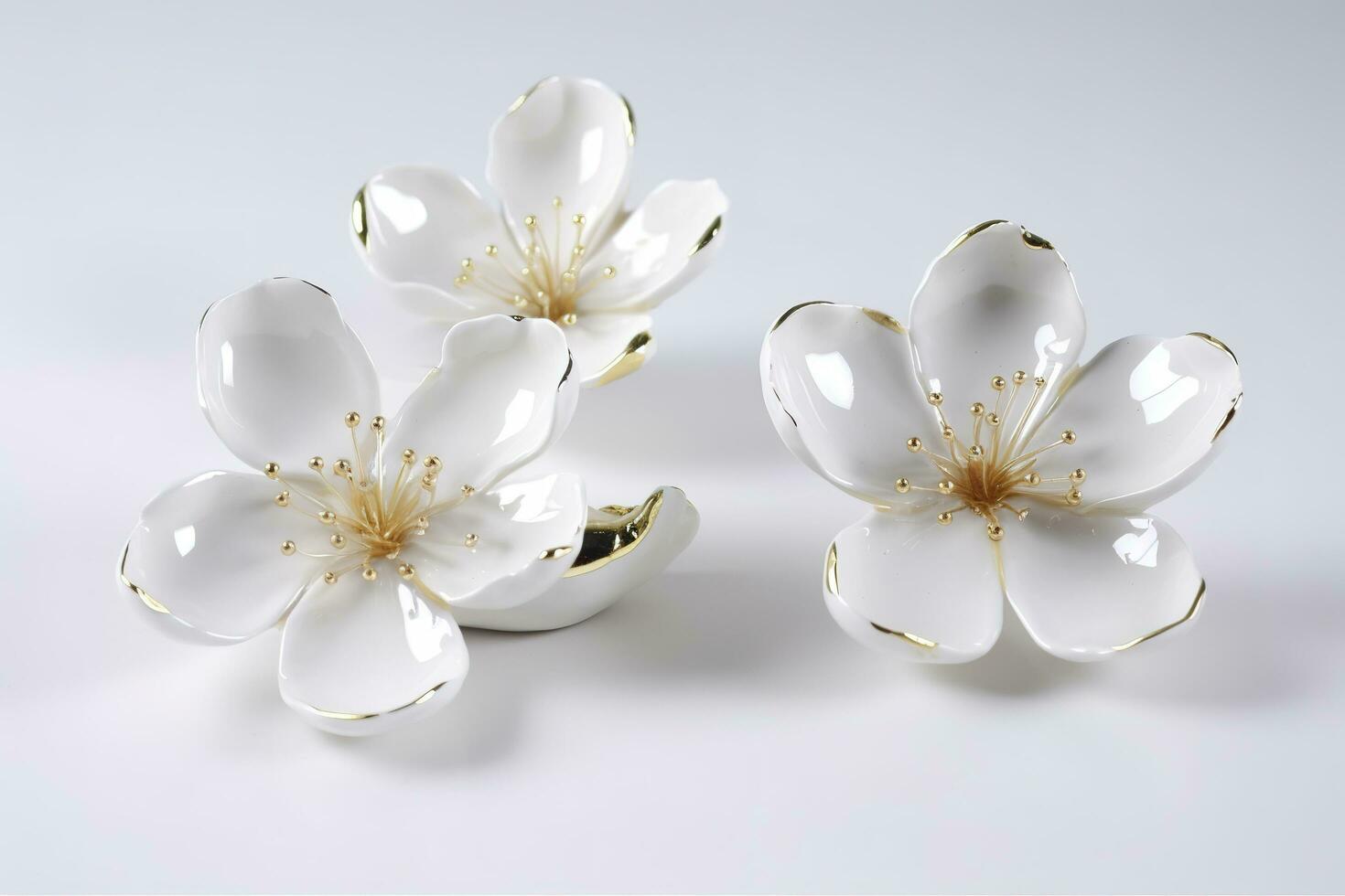 empty Copy Sapce Shiny Spring Flower Blooms, Hear Shape, generate ai photo