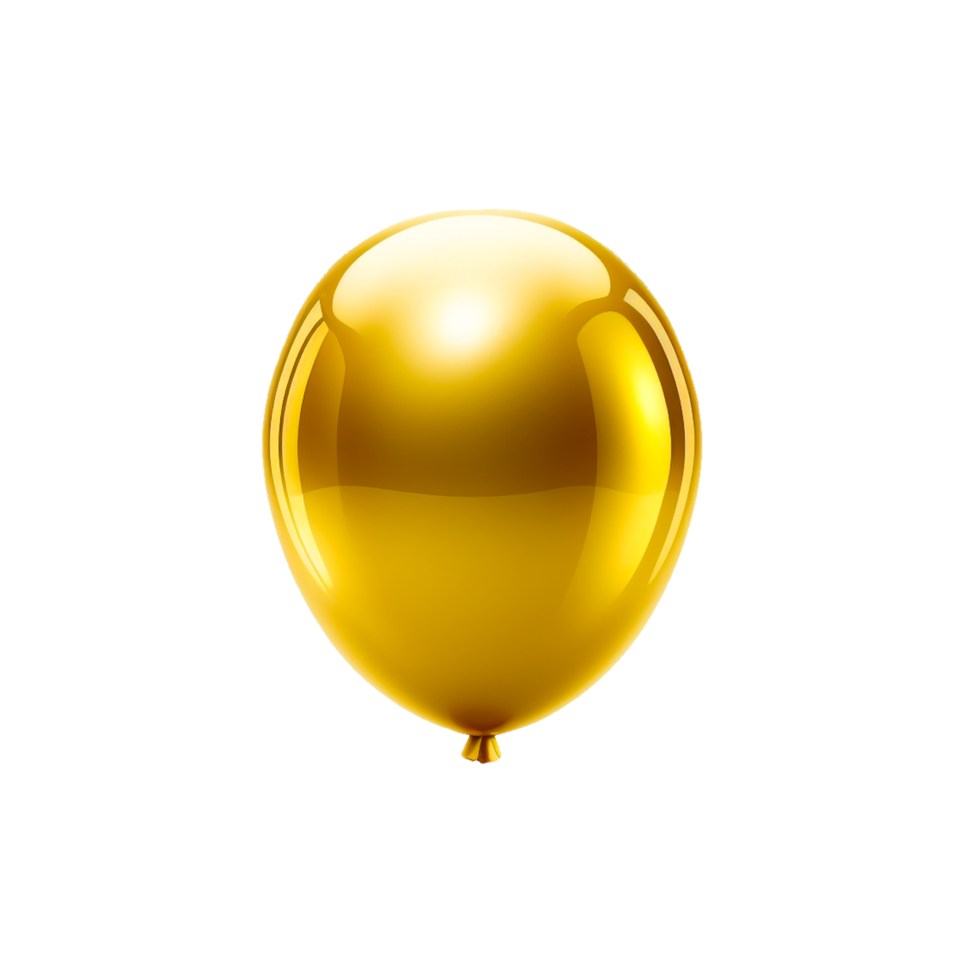 golden balloons on transparent background png