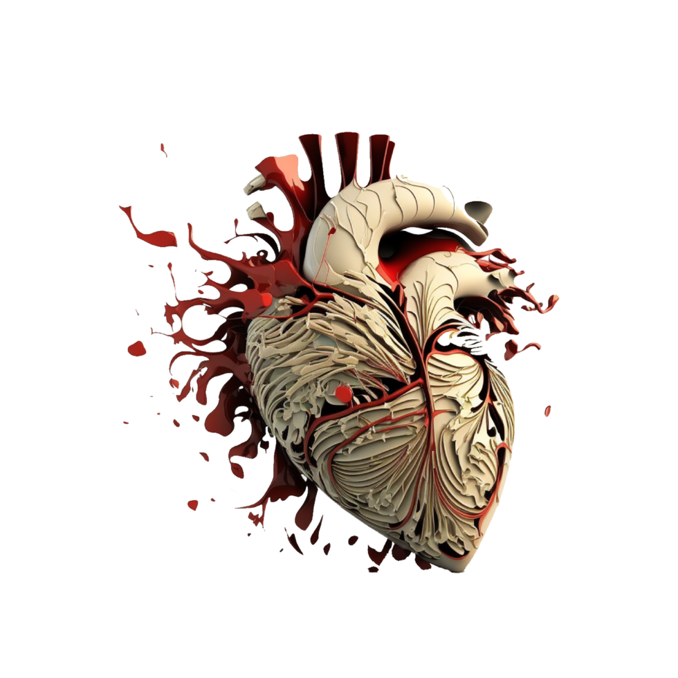 human heart png generative ai