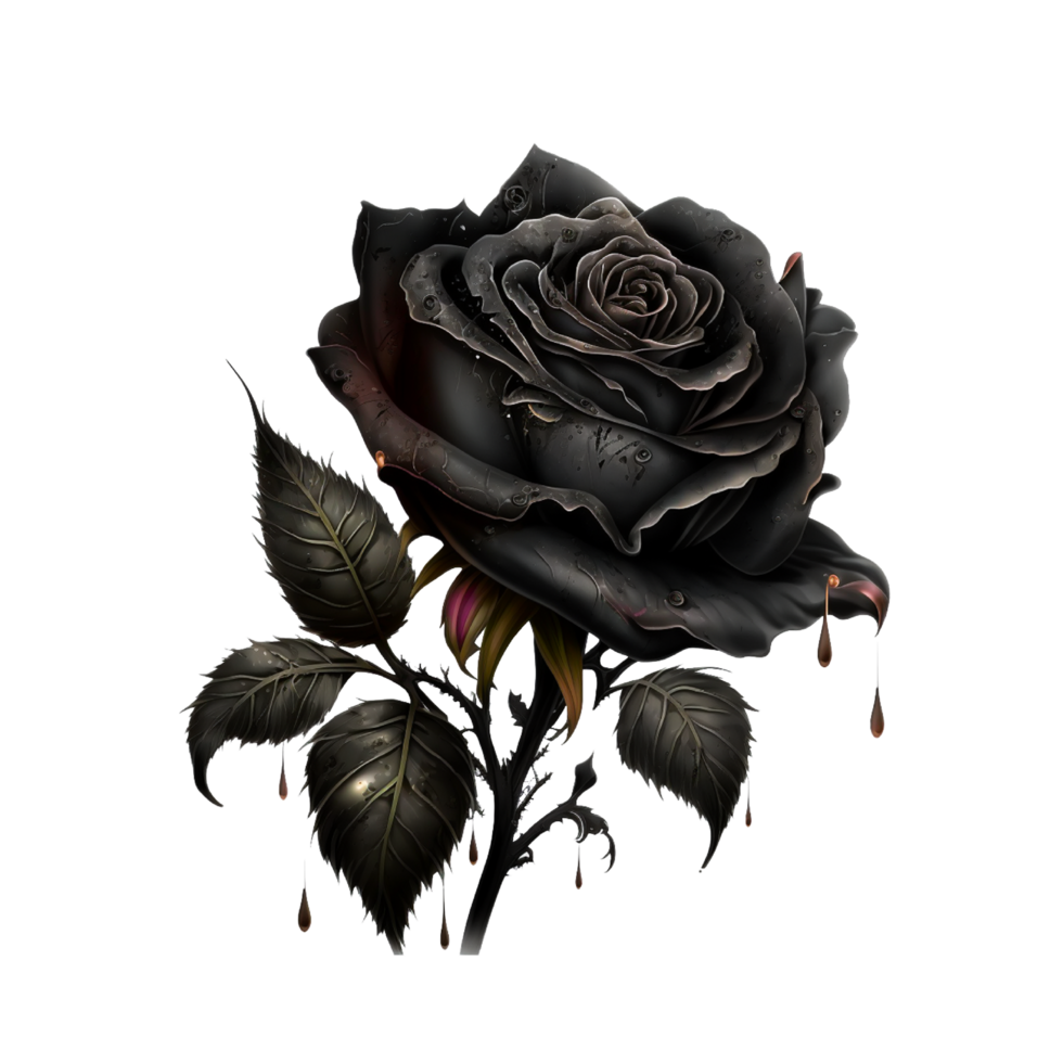black rose flower png