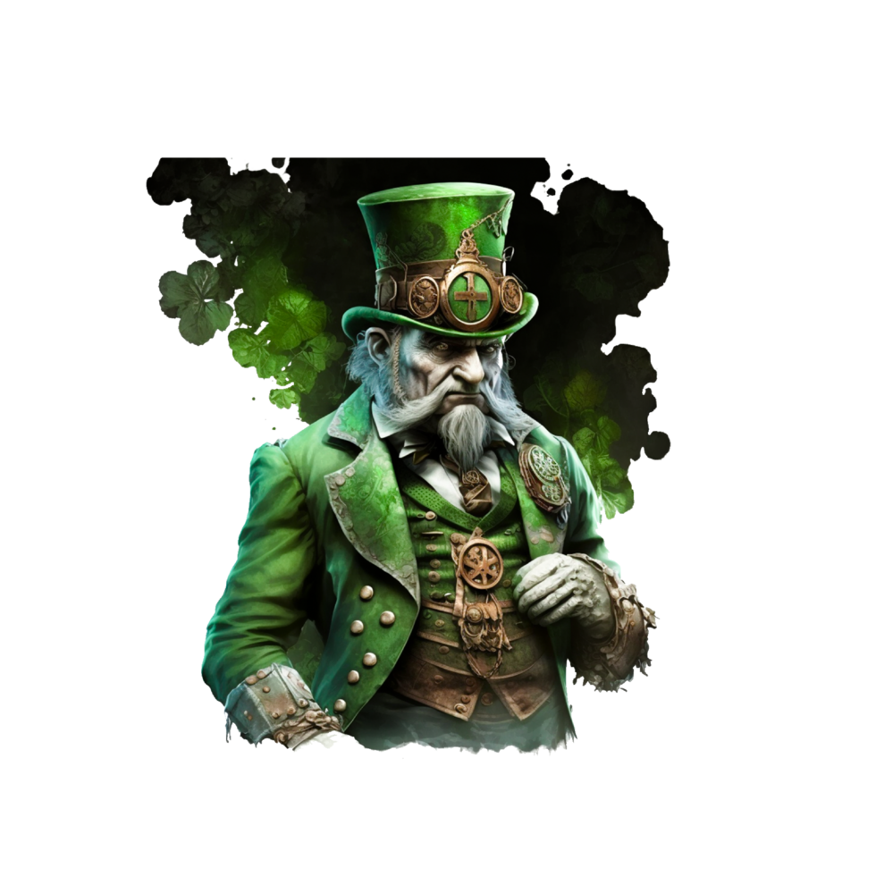 ai generativo st. patrick's dia duende livre png