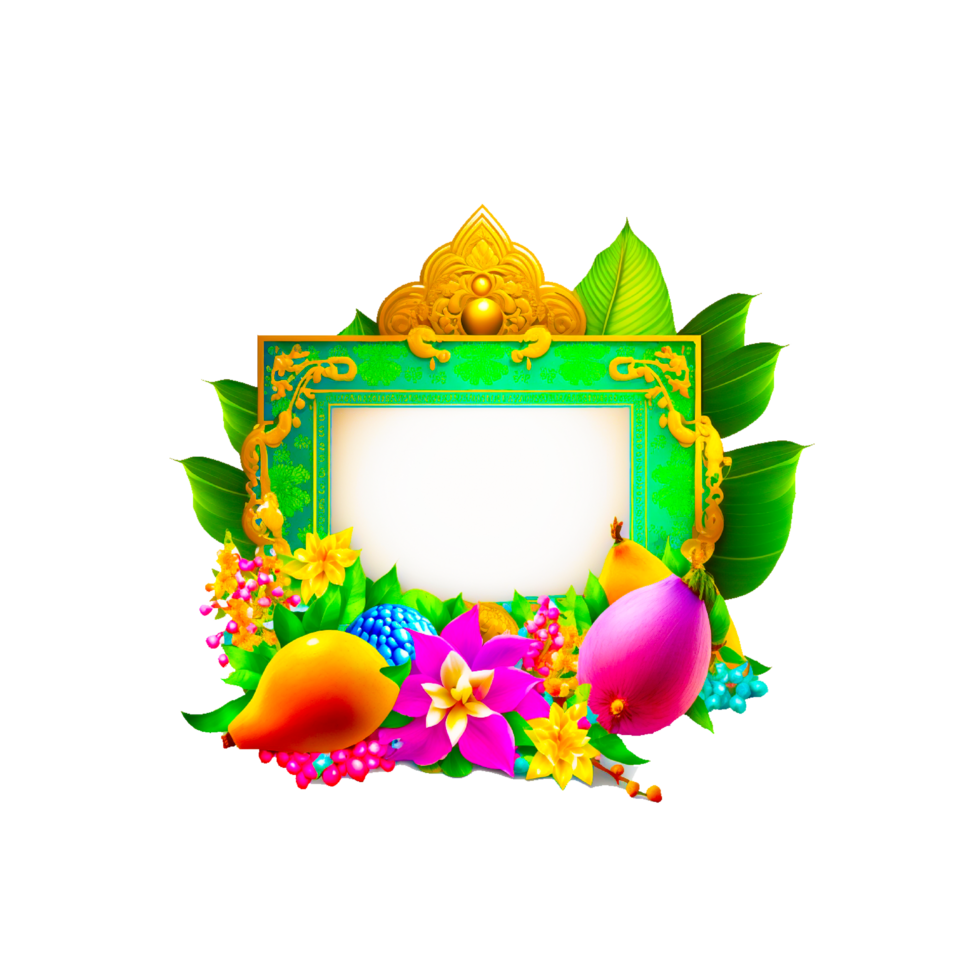 Flower Background Frame png