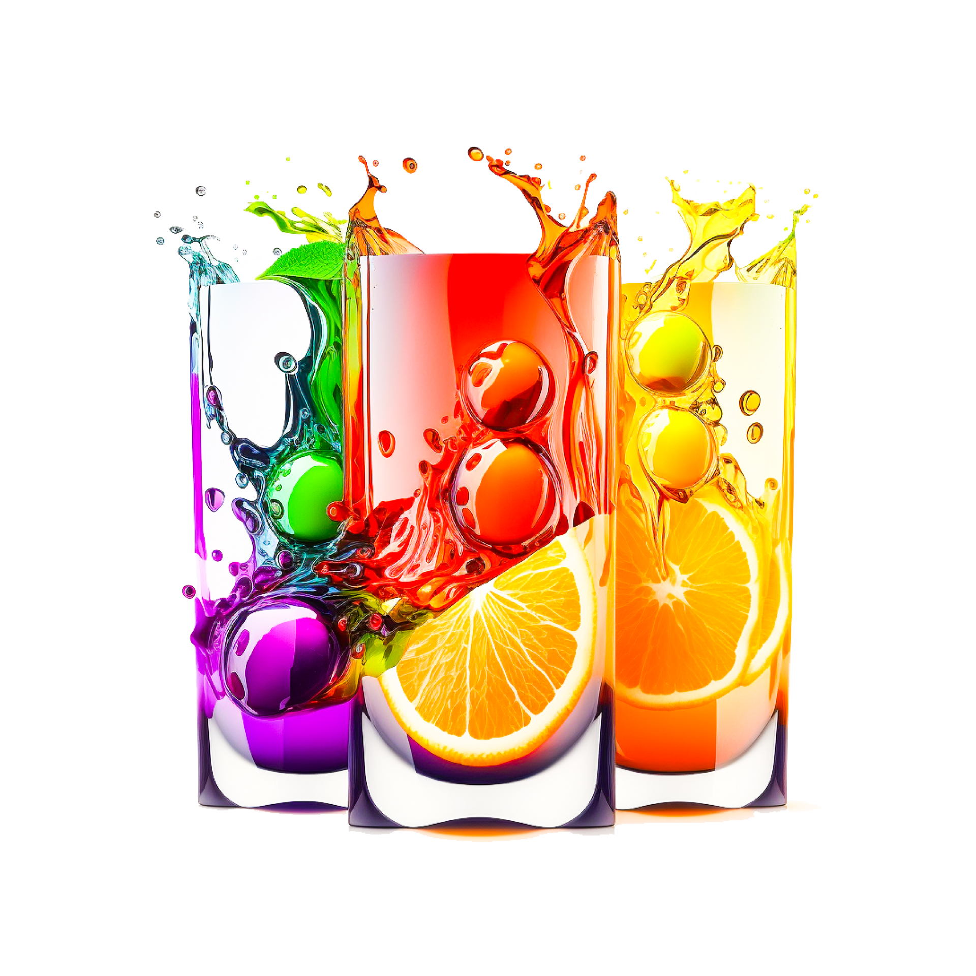 fresh orange juice glasses 24396777 PNG