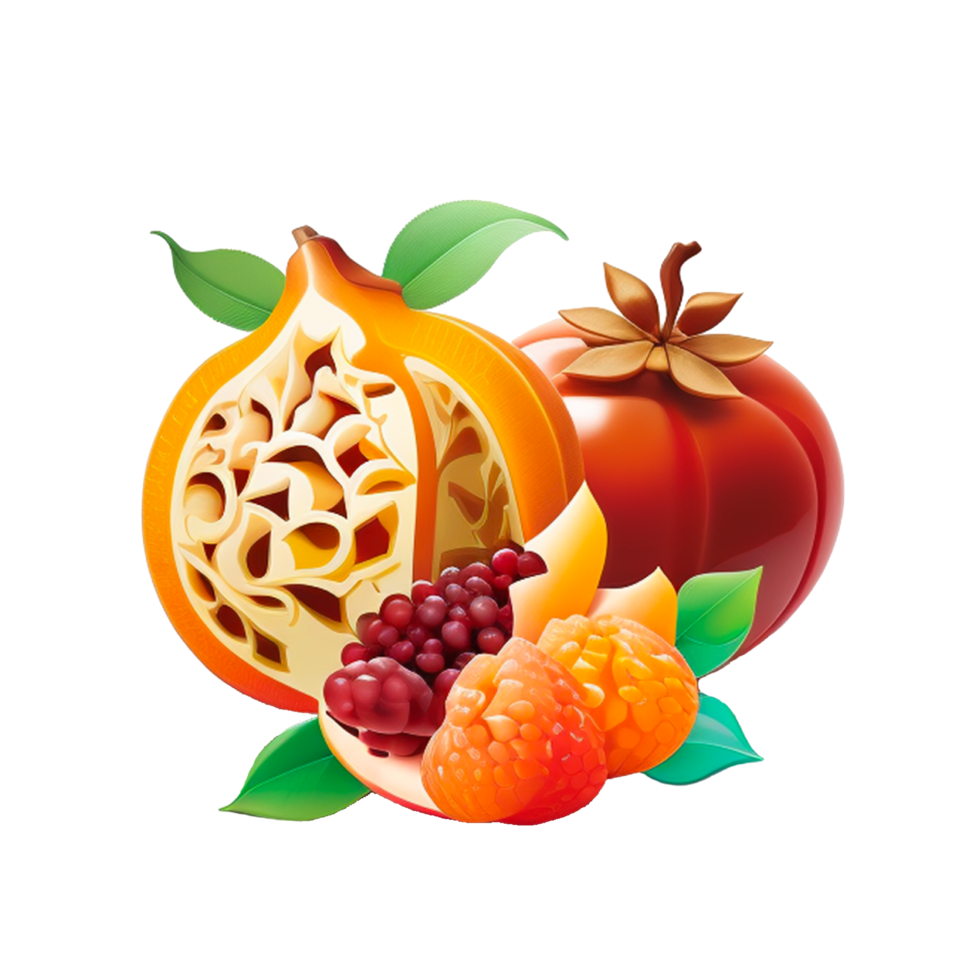 fresh fruit png ai generative