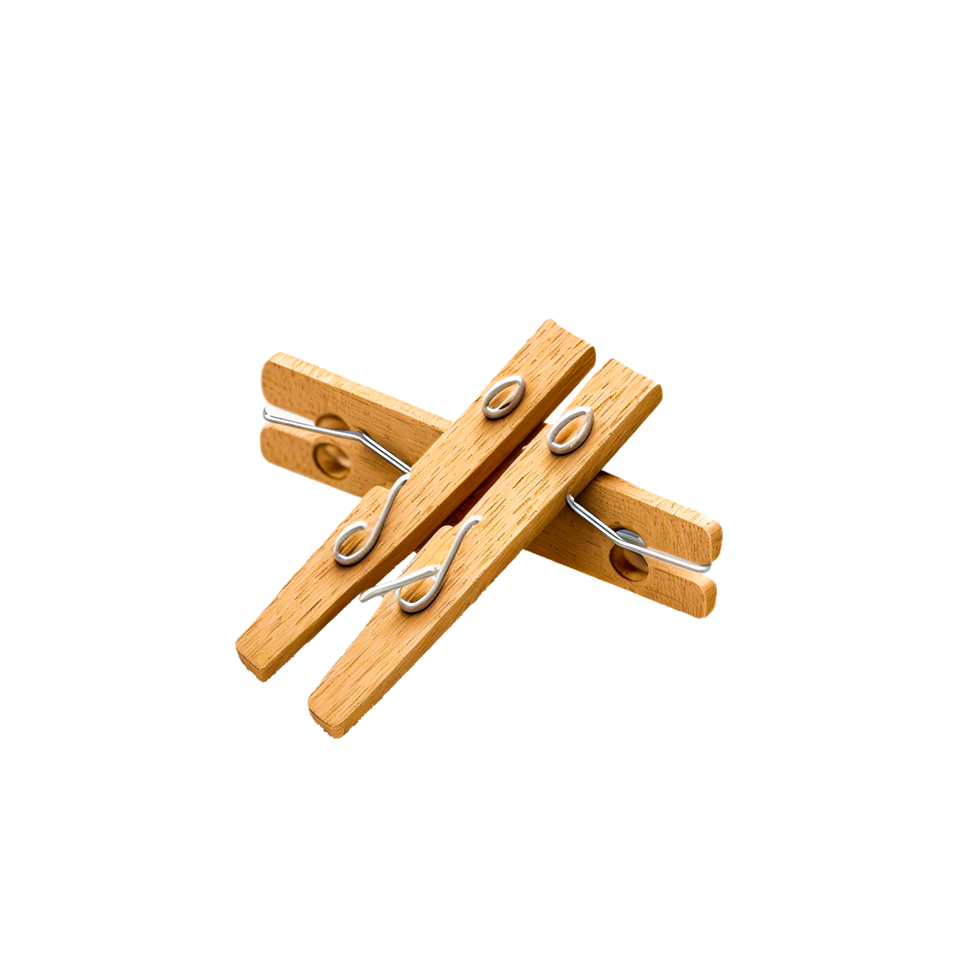 wooden clothes pin AI generative 24396795 PNG