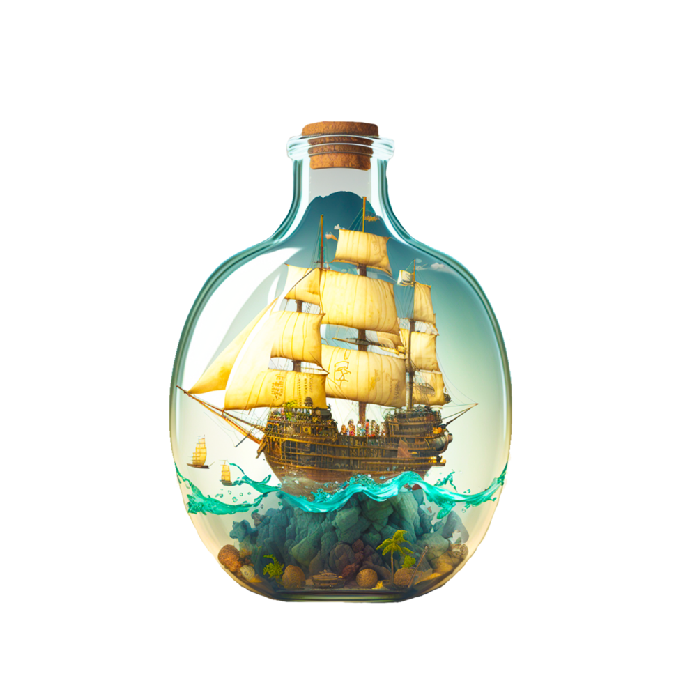 ship in a bottle png