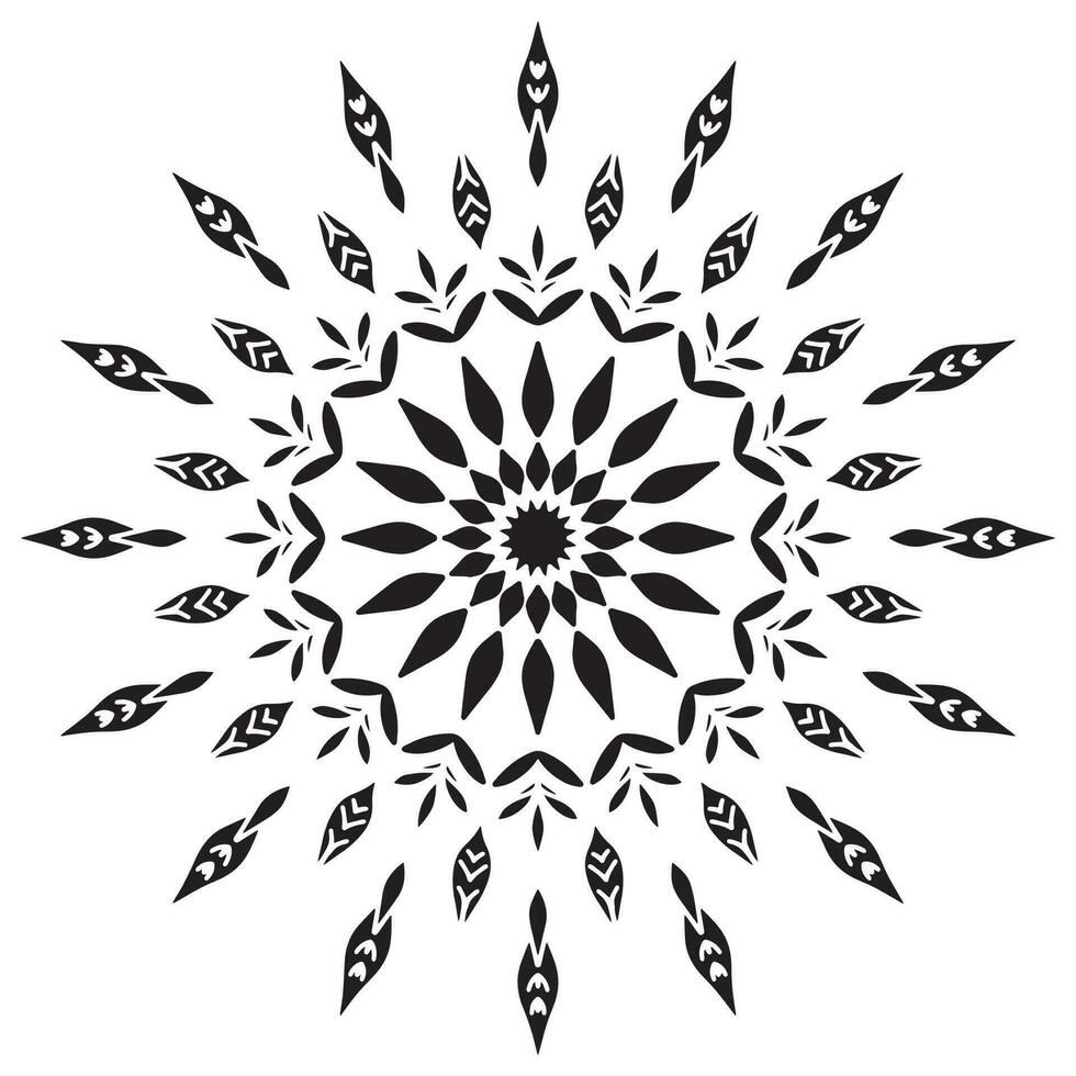 mandala modelo plantilla resumen floral ornamento vector