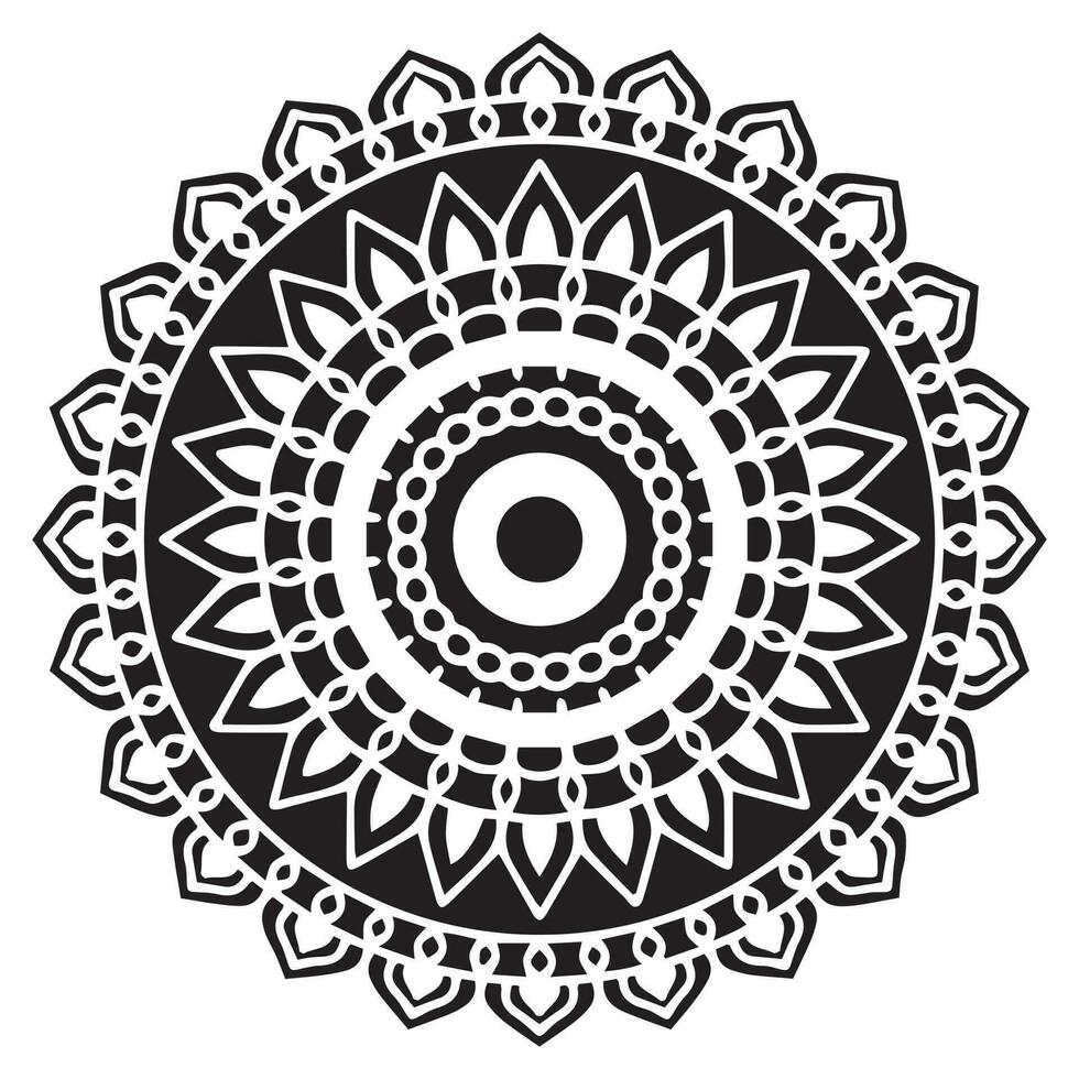 mandala modelo plantilla resumen floral ornamento vector