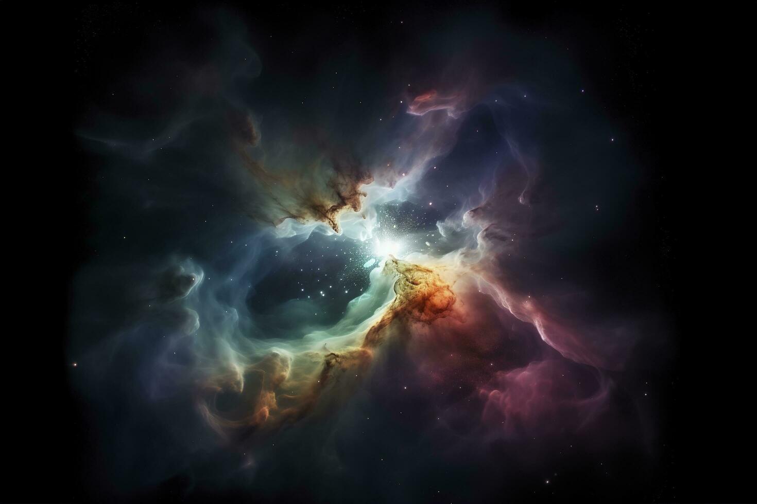 the Orion Nebula deep space objects , generate ai photo