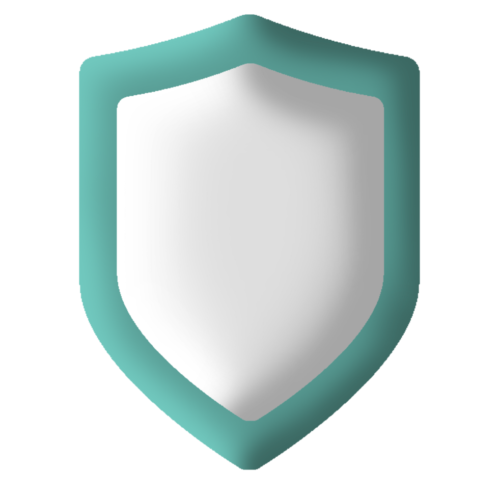 Shield Protect sign symbol for web and app ui design. High resolution icon isolated on transparent background. png
