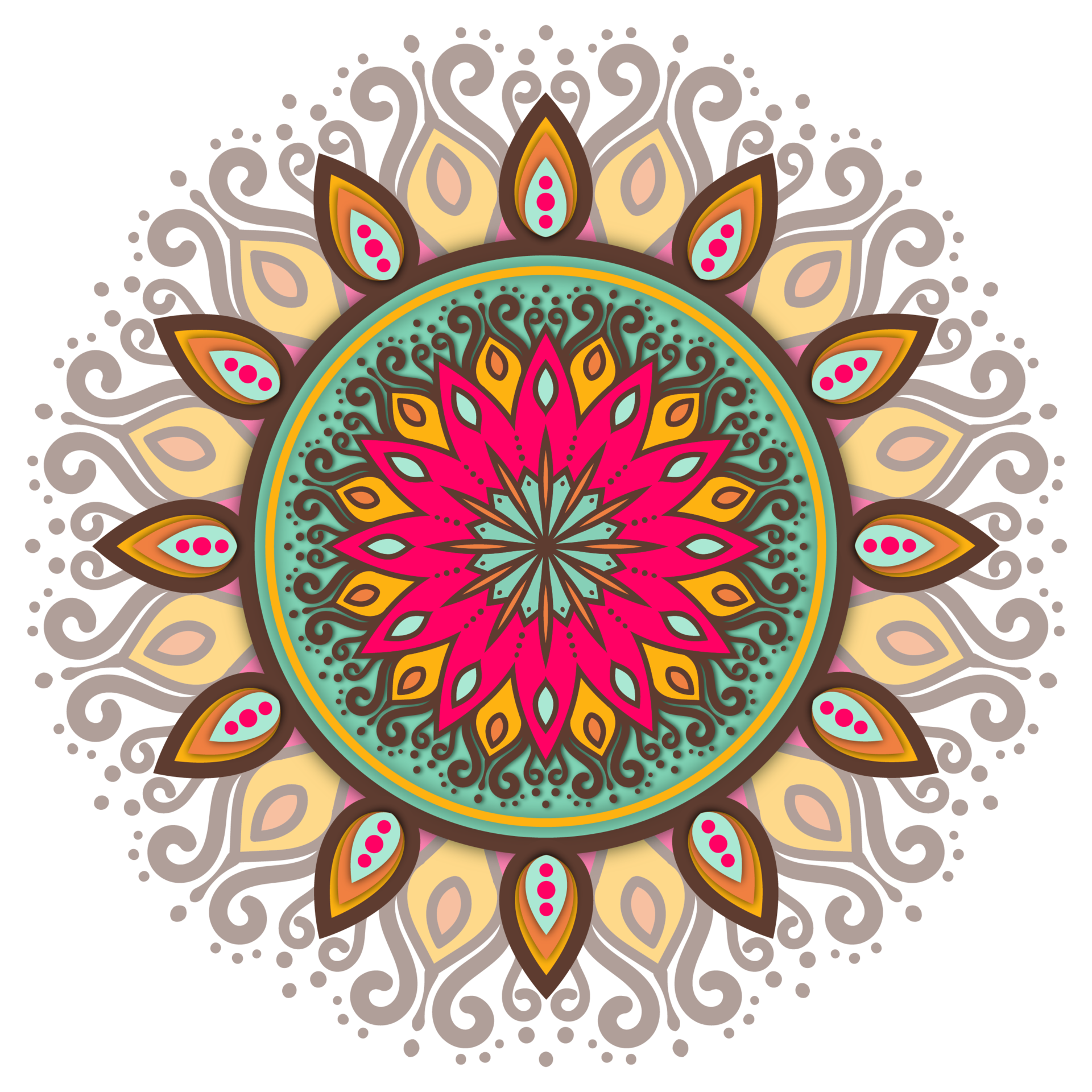 Colorful Ethnic Mandala Pattern 24397234 PNG peacock-mandala-art-doctor-s-mandala-drawings-illustration