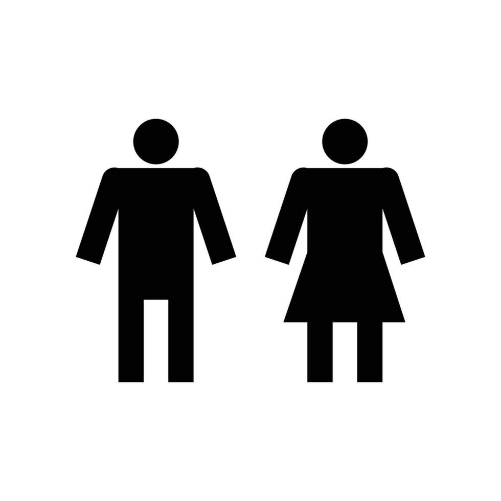 man and woman icon design. gender sign and symbol. vector