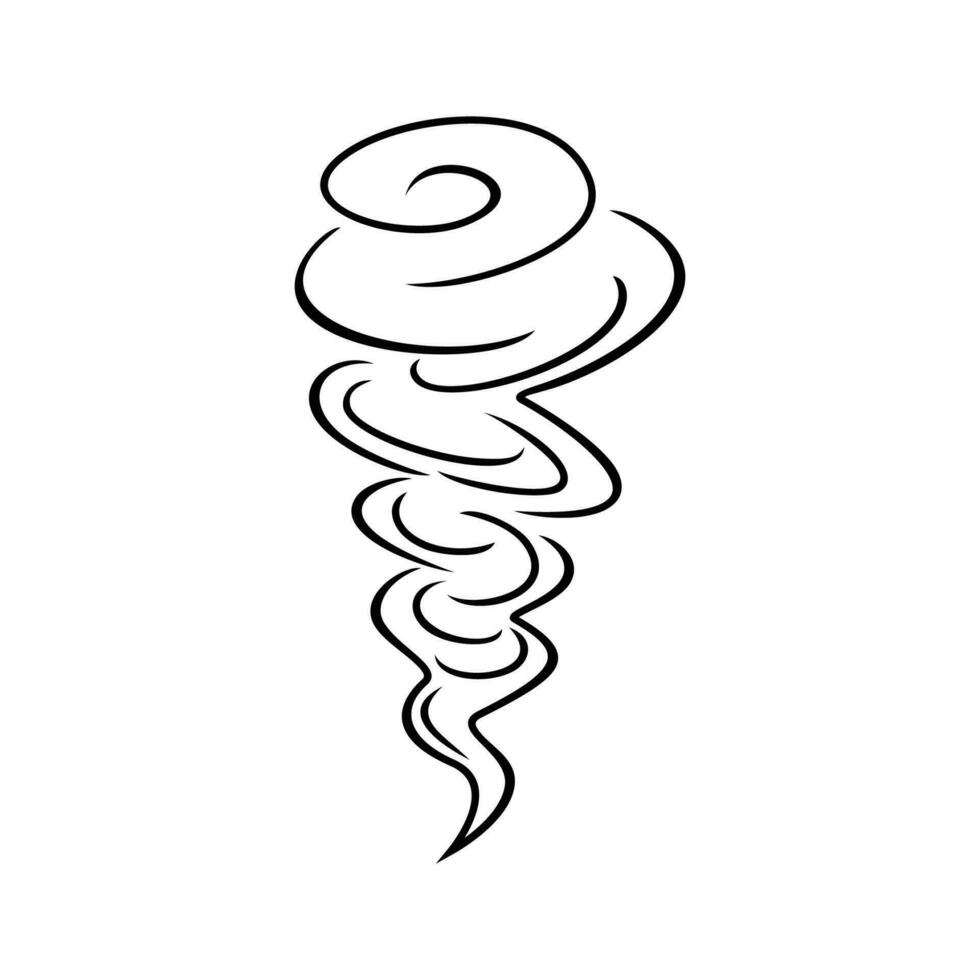 wind blow icon design. outline air flow sign and symbol. vector