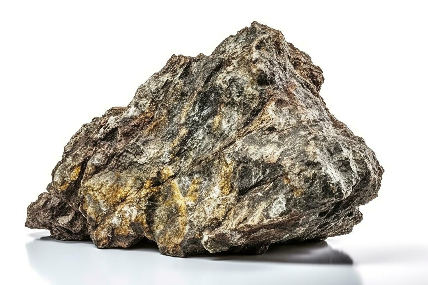 Coal isolated on a white background close-up, generate ai photo