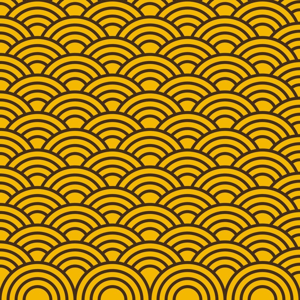 resumen modelo antecedentes de amarillo japonés ola. vector