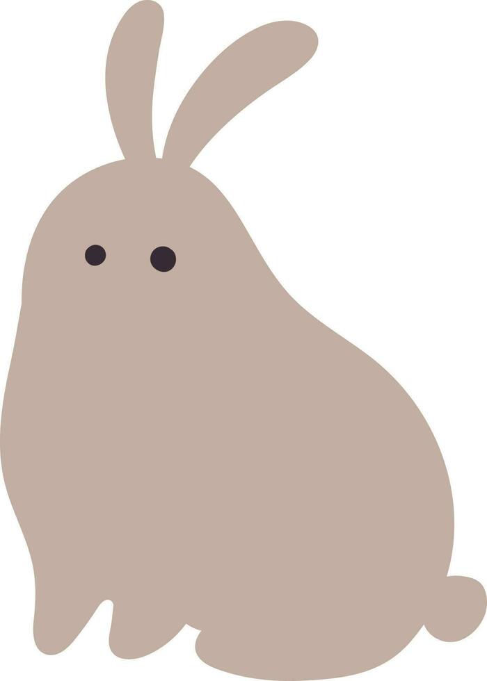 Hare drawn cartoon for decoration. vector