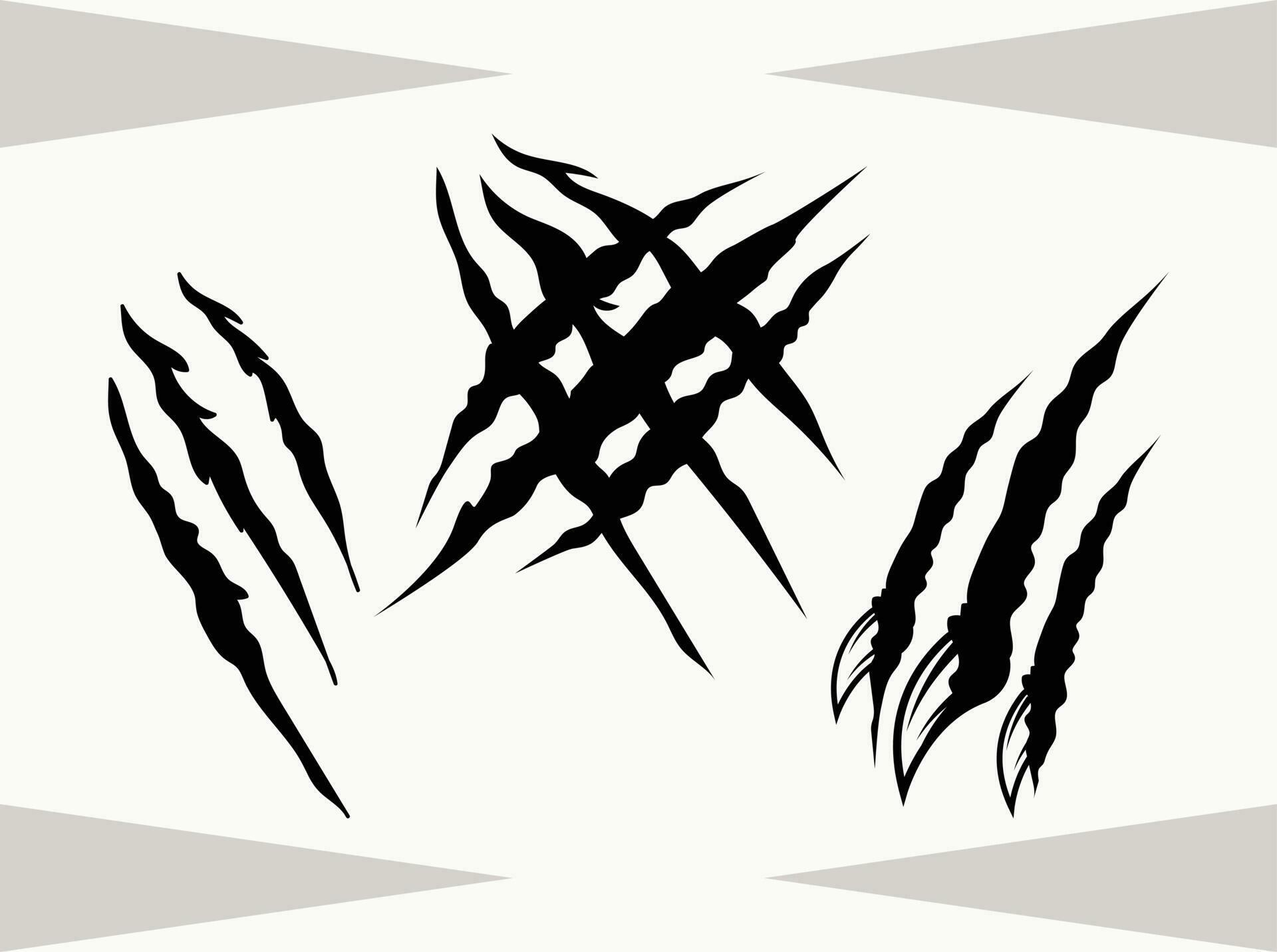 Claw Marks Cut File, Scratches, Ripped, Scratch Mark , Paw Scratch