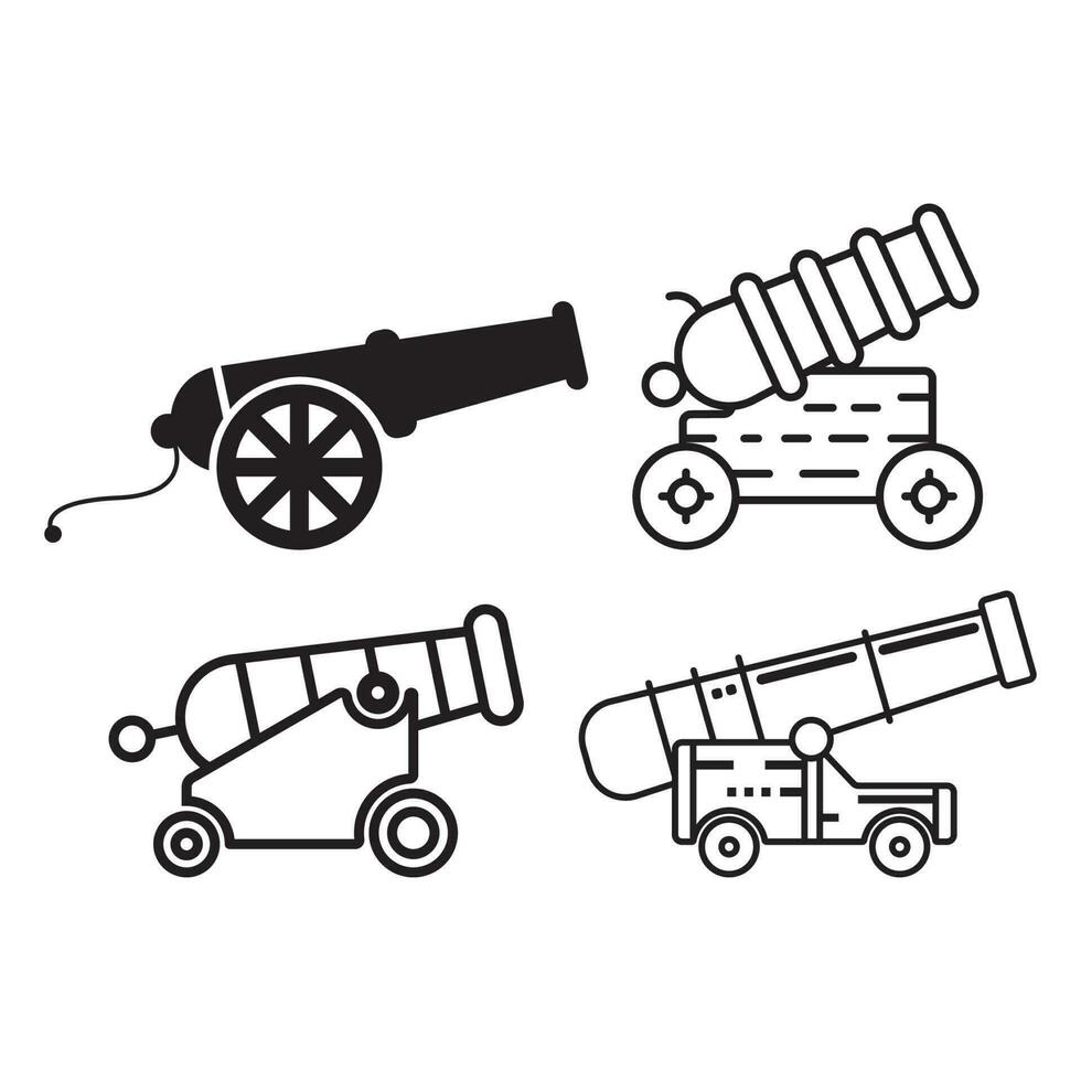 cannon icon vector