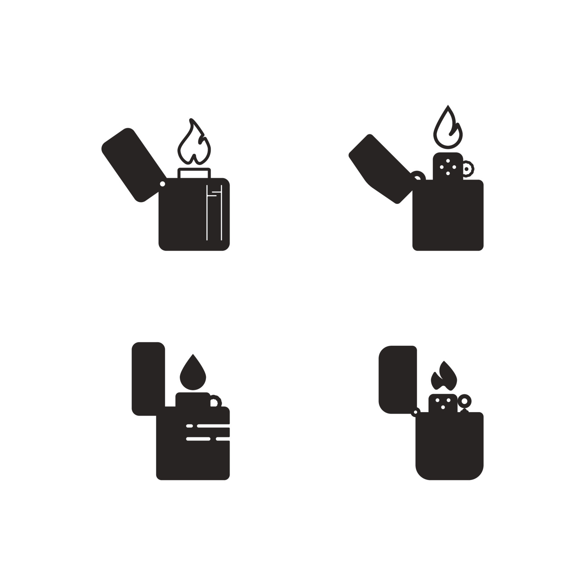 lighter icon vector 24397679 Vector Art at Vecteezy