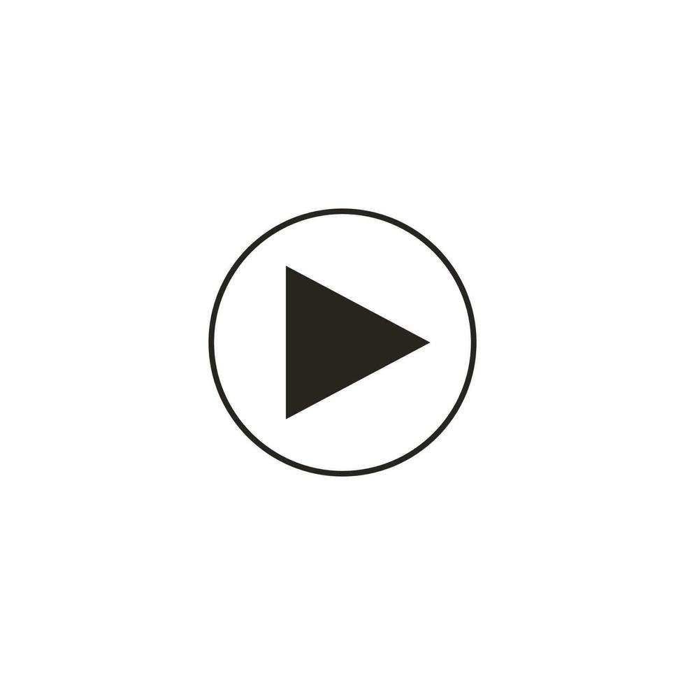 play button vector icon