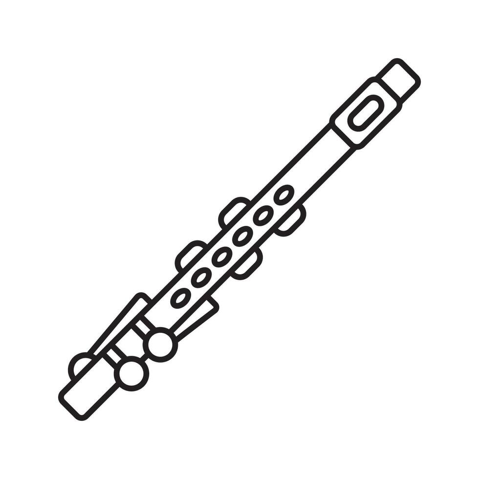 flauta icono vector