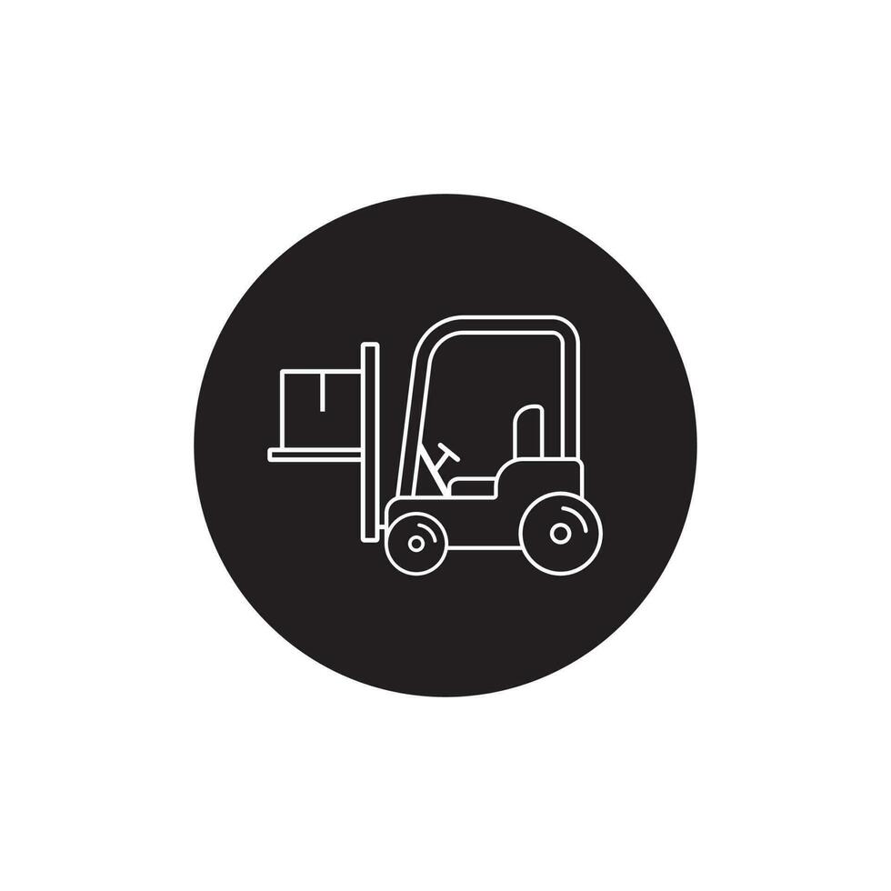 forklift icon vector