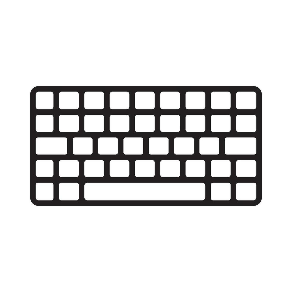 keyboard icon vector