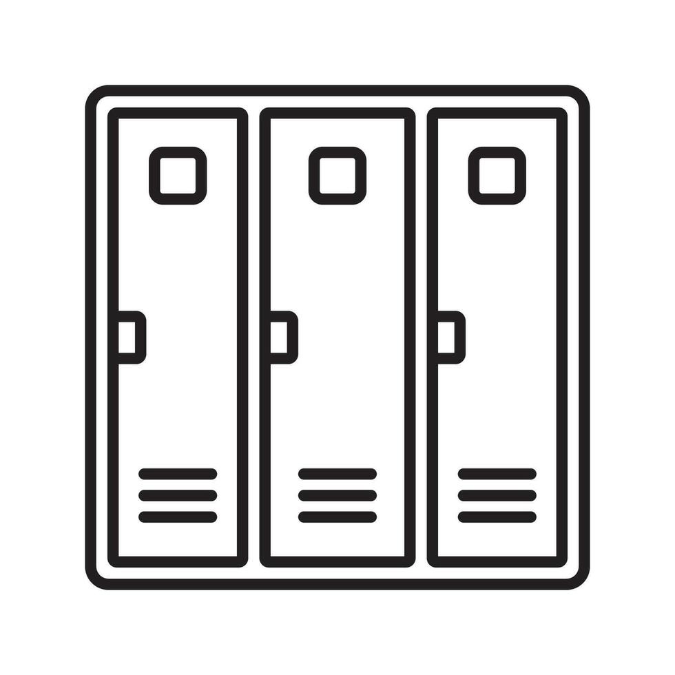 locker icon love logo vector