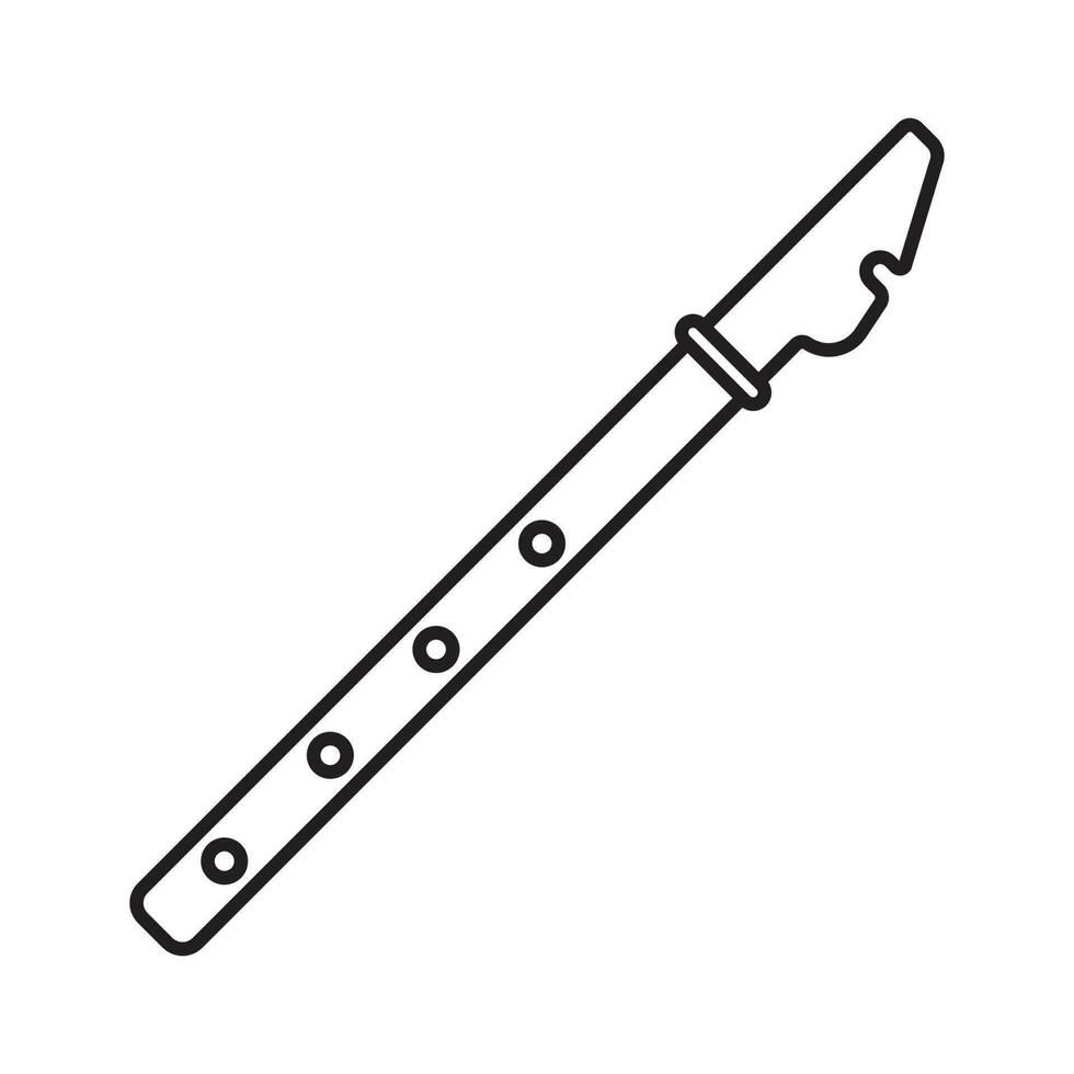 flute icon vector