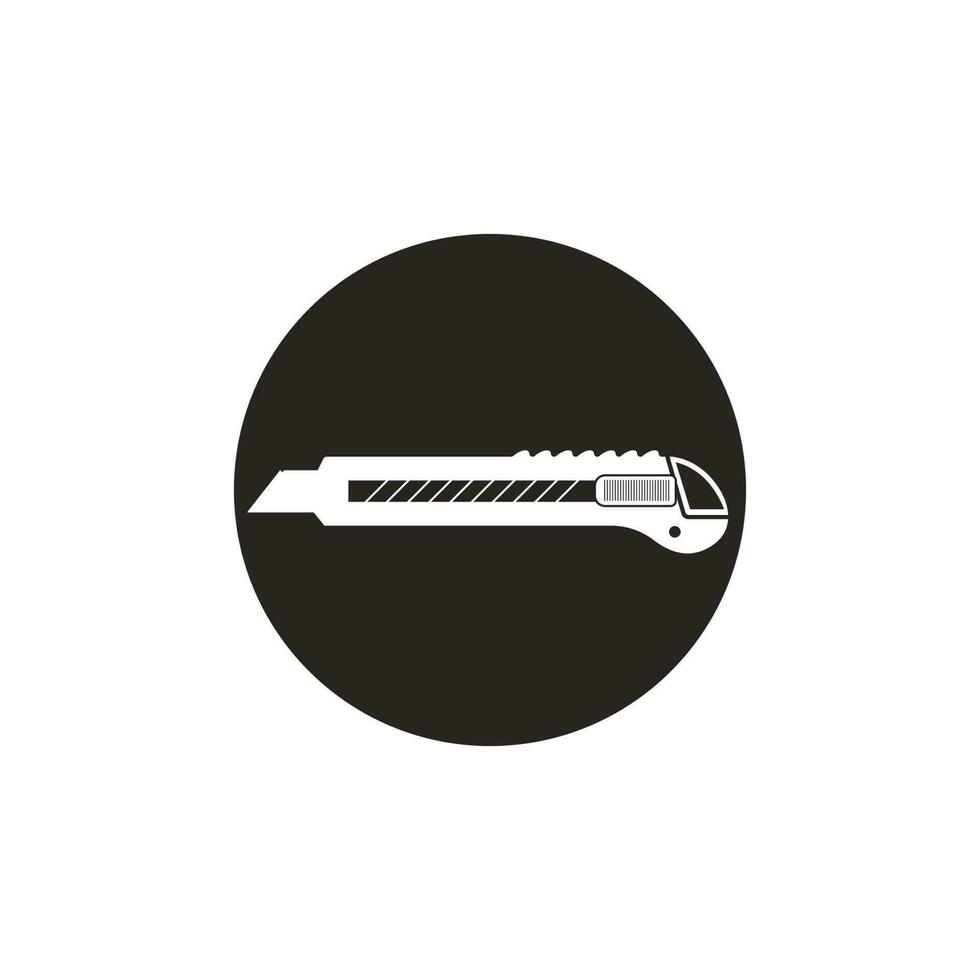 cutter knife icon vector