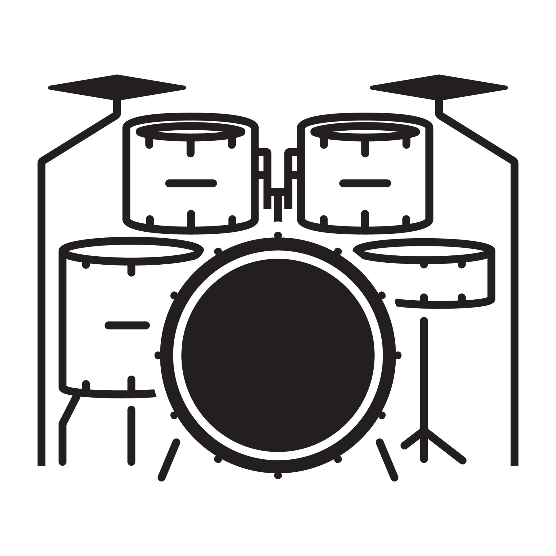 icon drums vector 24397804 Vector Art at Vecteezy