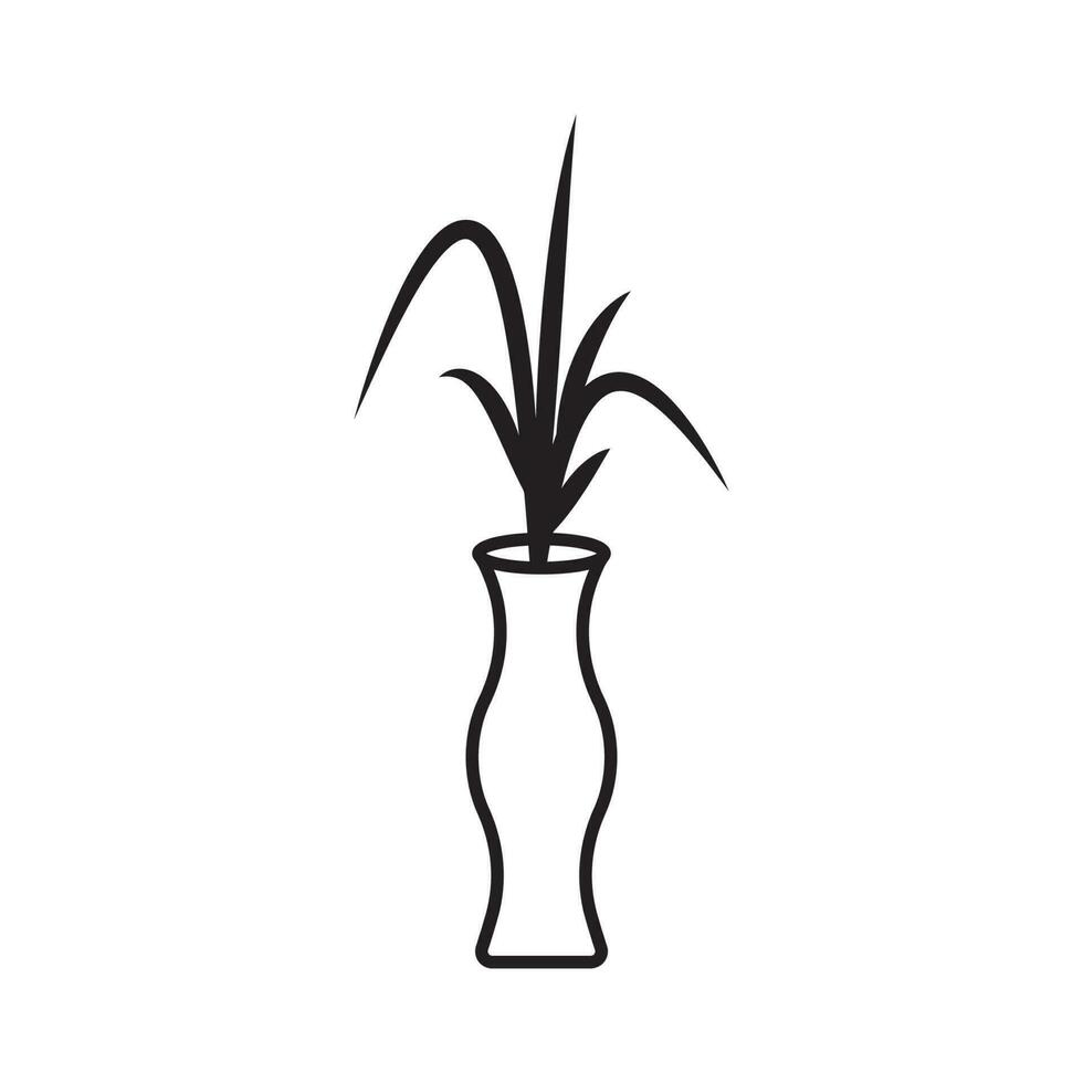 flower vase icon vector