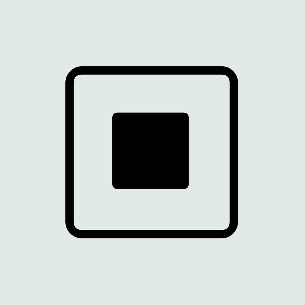 Button Icon on Recorder vector