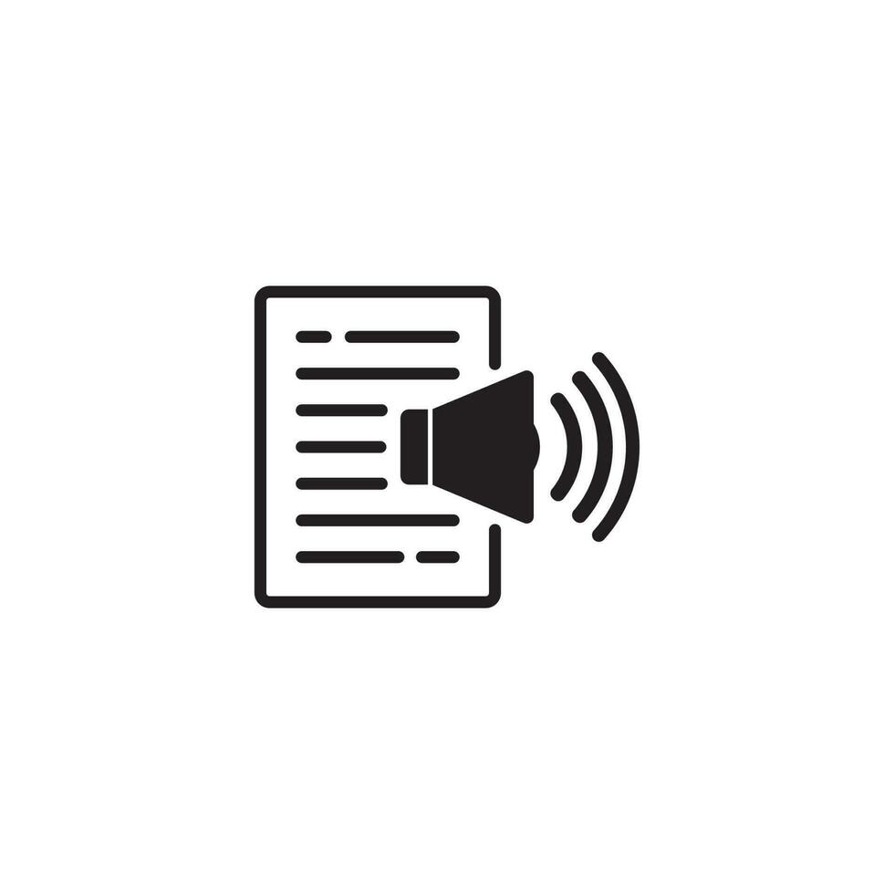 text to speech icon vector