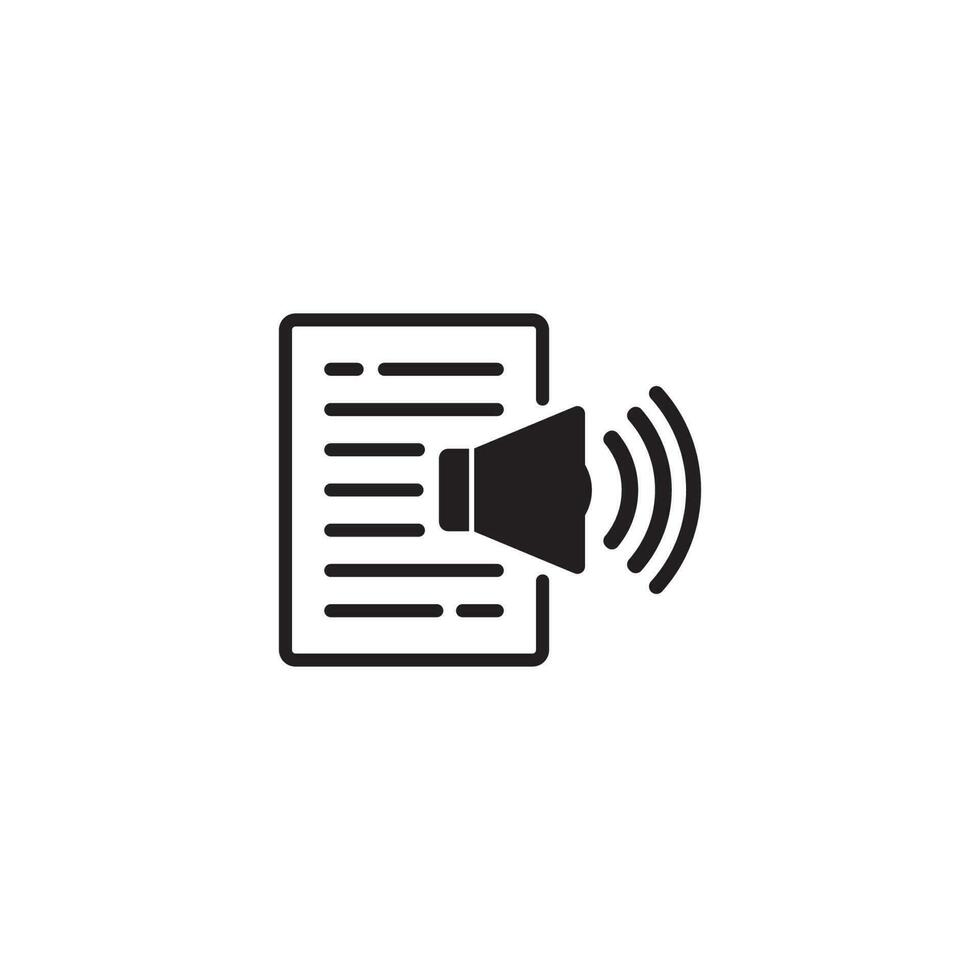 text to speech icon vector