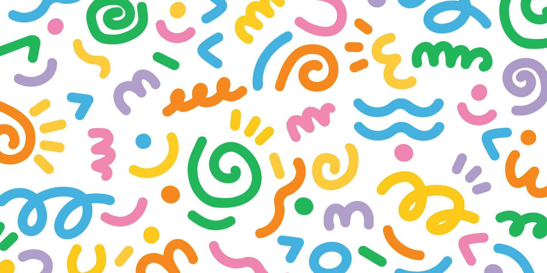 Abstract colorful trendy stroke pattern background vector