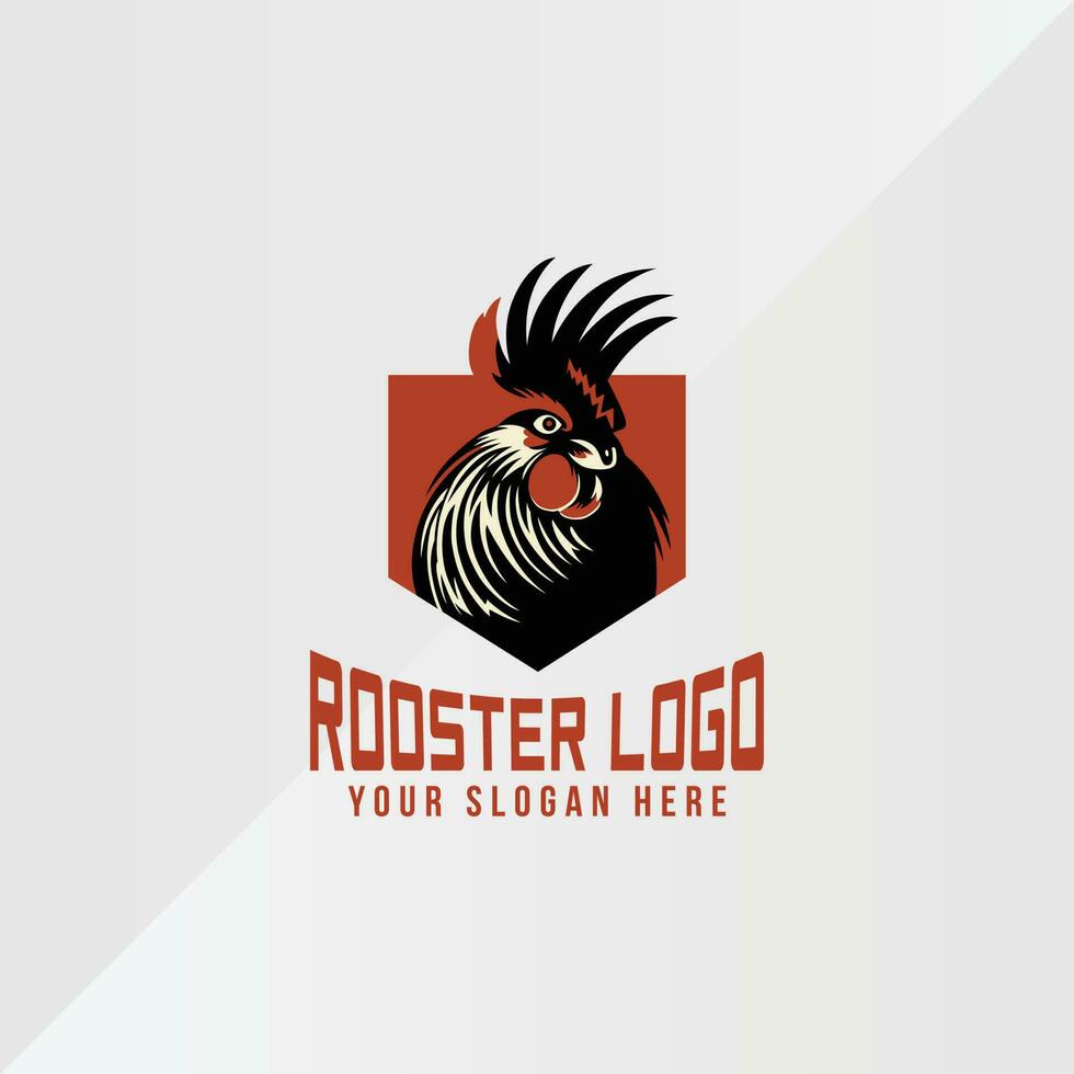 Rooster Chicken logo esport team design gaming mascot vector