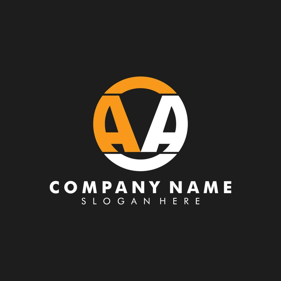 A, AA, AM letters logo monogram vector