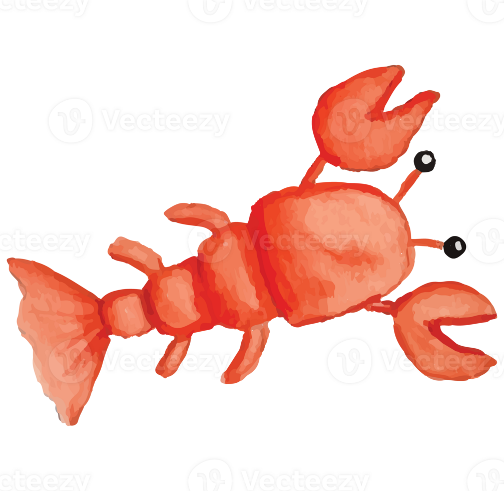 Lobster Under The Sea Clip art Element Transparent Background png