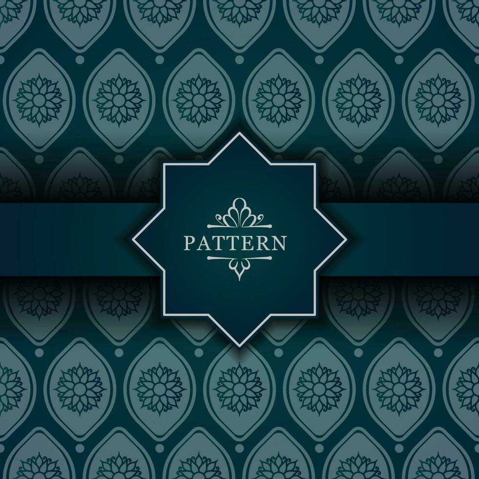 The luxurious background pattern blends beautiful blue with silver. mandala designs for prints, flayers, brochures, backgrounds, banners. vector