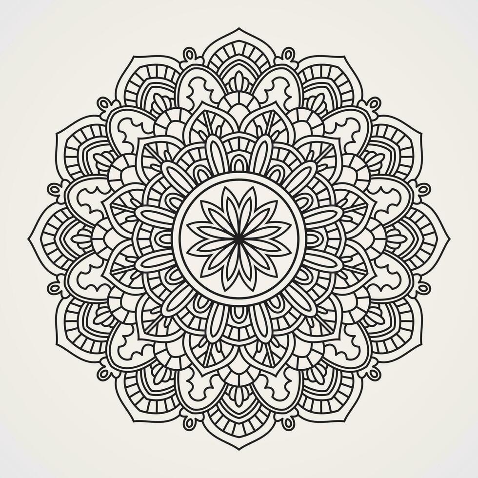 beautiful floral mandalas with various ornaments vector