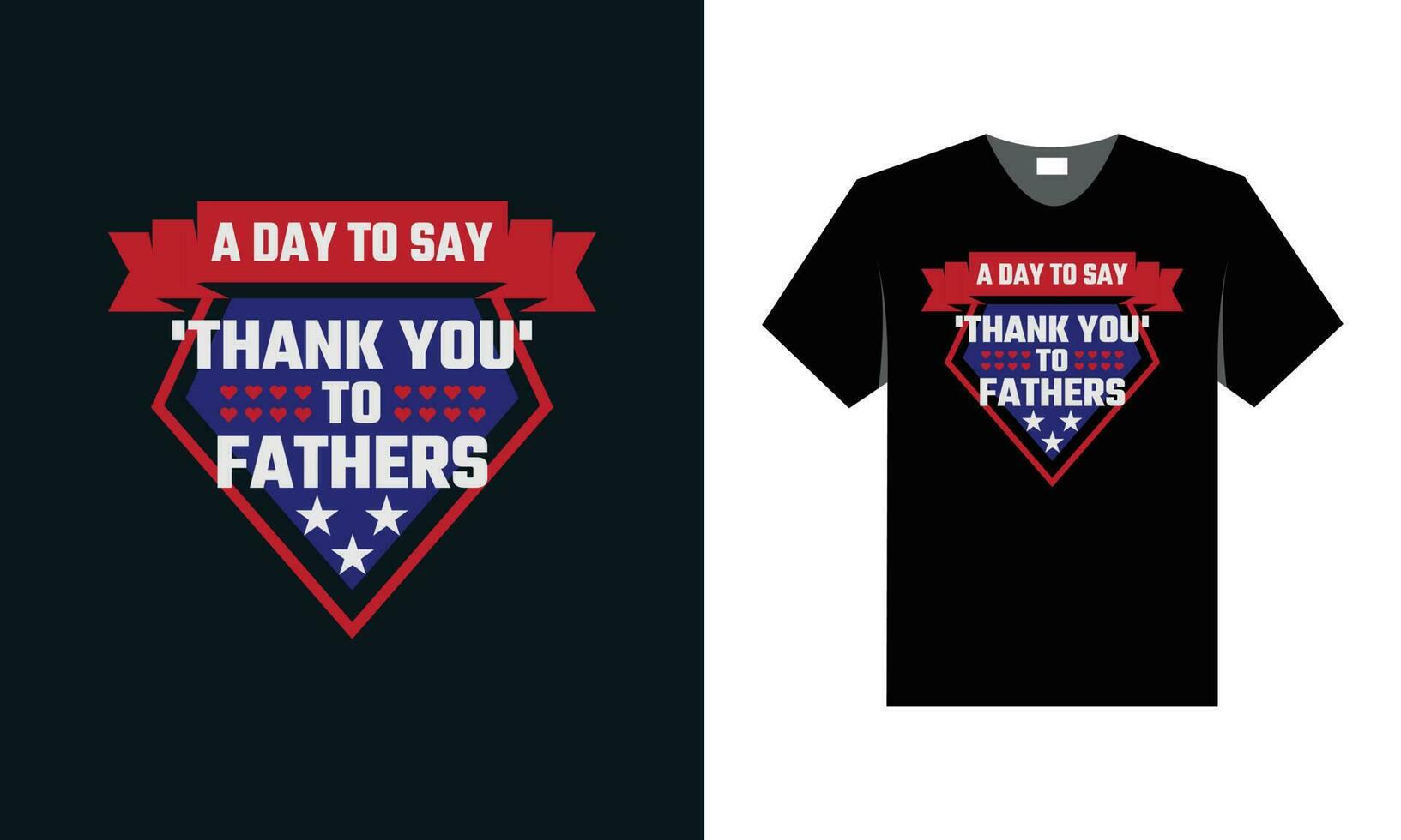 best typography t shirt design for father's day special vector