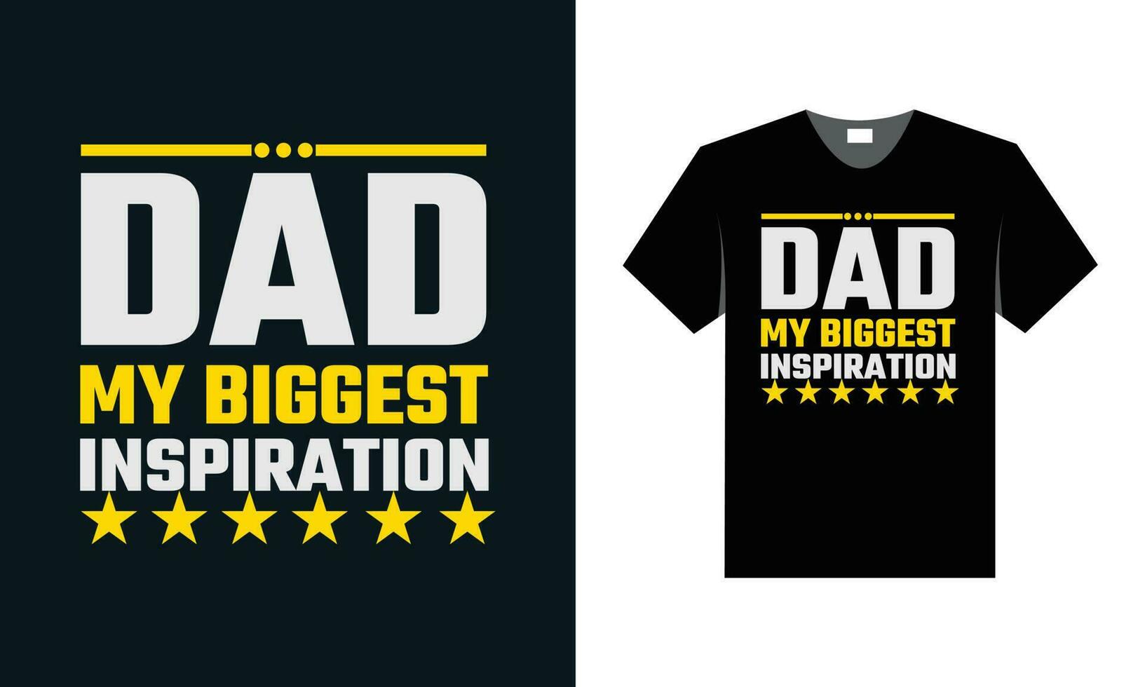 best typography t shirt design for father's day special vector