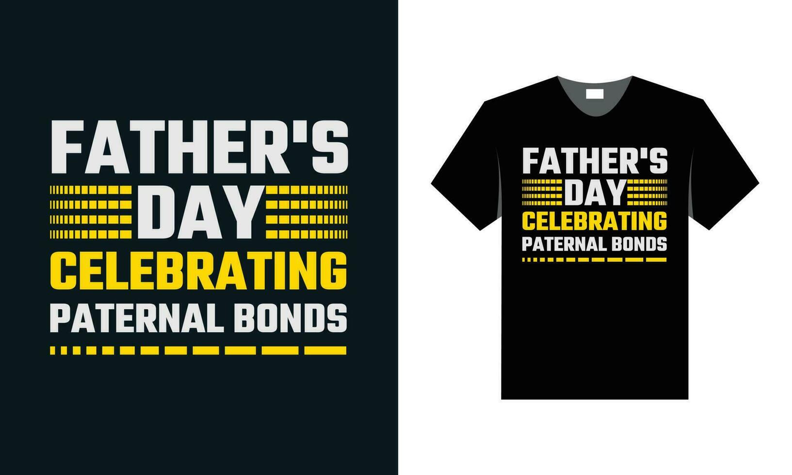 best typography t shirt design for father's day special vector