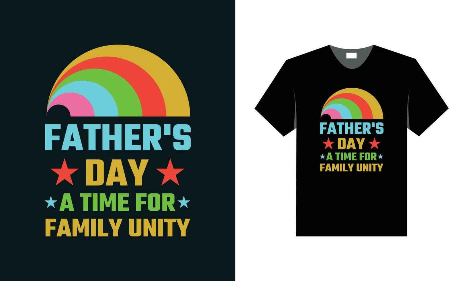 best typography t shirt design for father's day special vector