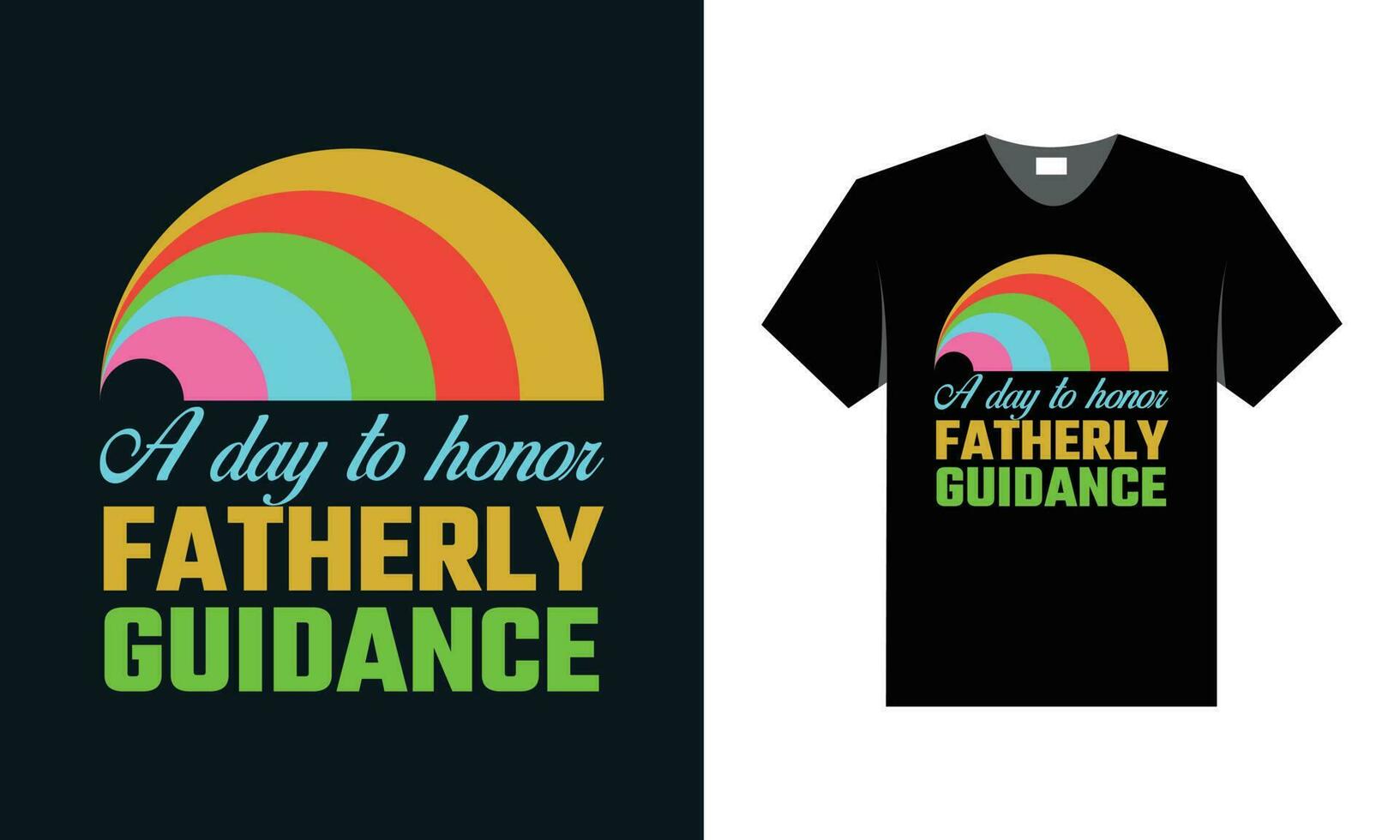 best typography t shirt design for father's day special vector