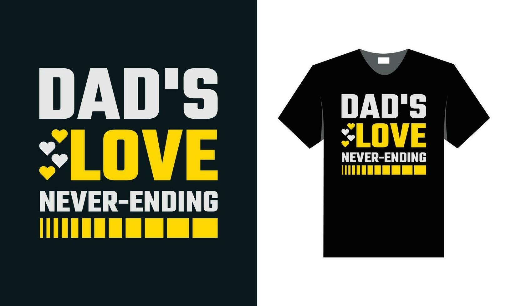 best typography t shirt design for father's day special vector