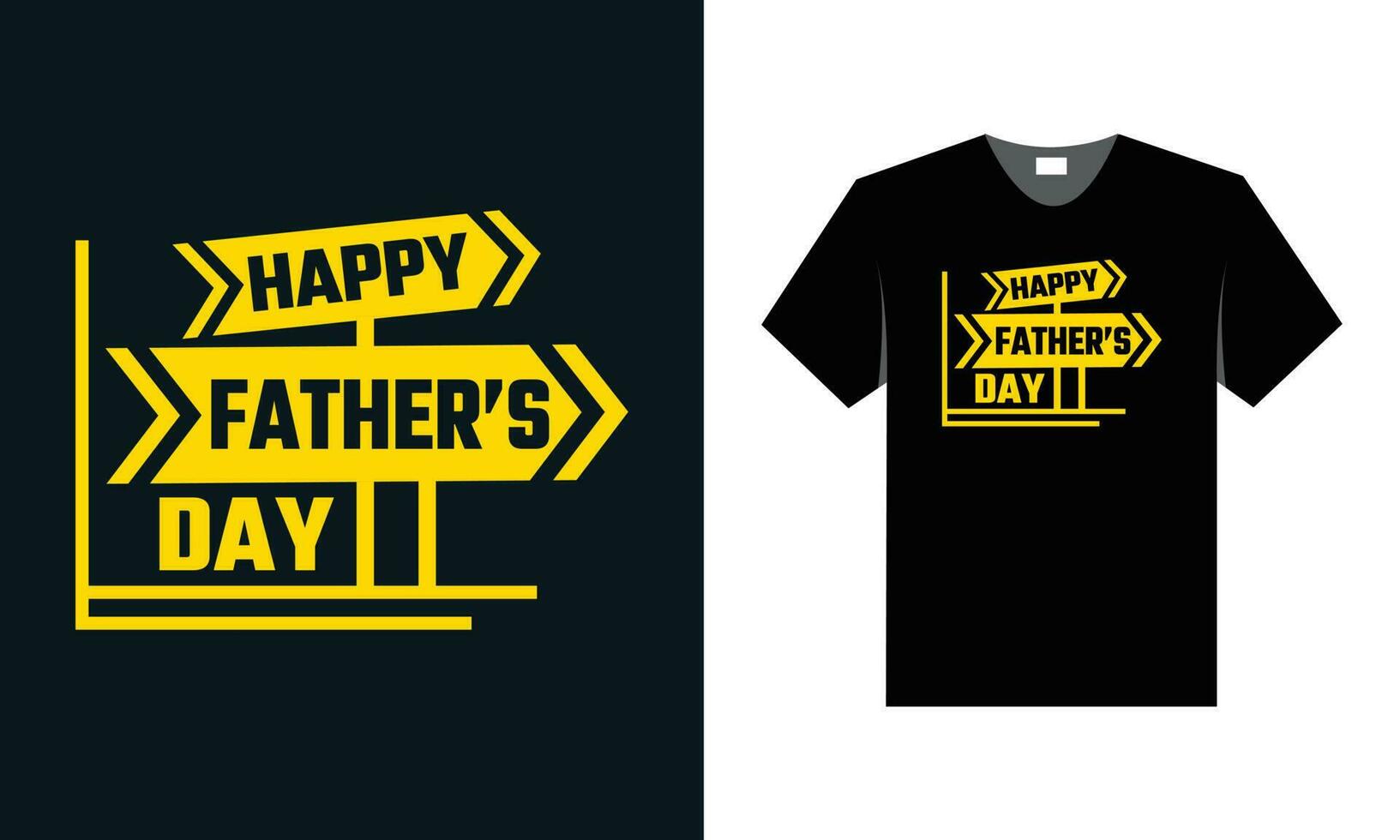 best typography t shirt design for father's day special vector