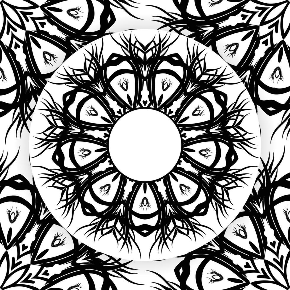 mandala coloring page design, Oriental pattern, vector illustration. Islam, Arabic, Indian, turkish, pakistan, chinese, mystic, ottoman motifs. Coloring book page mandala, kdp Interior